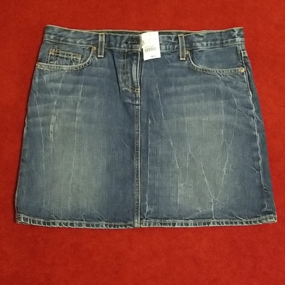 Denim  mini skirt by j.crew